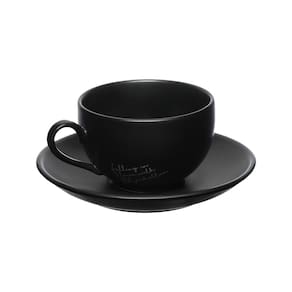 Jogo de Xícaras para Chá Hauskraft Manhattan em Porcelana 160 ml Preta – 6 Peças - 1