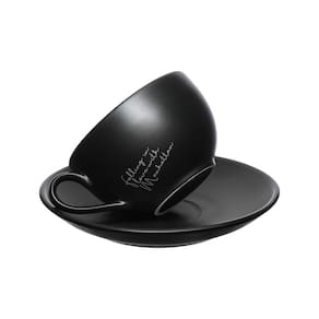 Jogo de Xícaras para Chá Hauskraft Manhattan em Porcelana 160 ml Preta – 6 Peças - 2