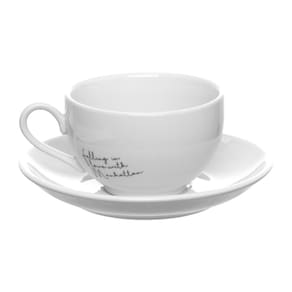 Jogo de Xícaras para Chá Hauskraft Manhattan em Porcelana 160 ml Branca - 6 Peças - 1