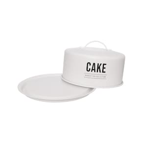 Porta – Bolo com Cúpula Hauskraft Manhattan em Aço Galvanizado Branco – 28,5 cm - 1