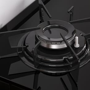 Fogão Itatiaia 5 Bocas Electra Glass Plus com Mesa de Vidro e Acendimento Automático Bivolt – Preto