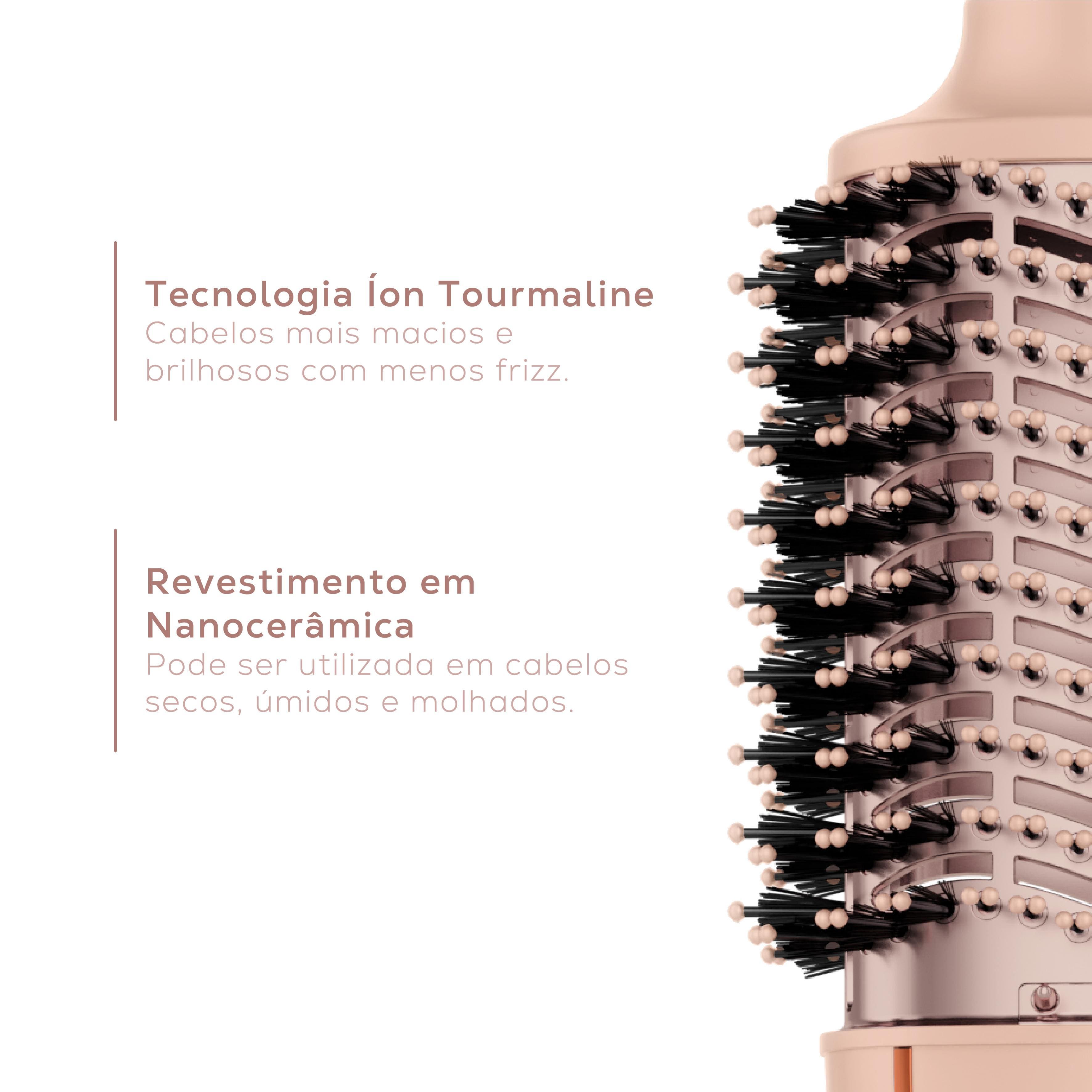 Escova Secadora Britânia BES36 Linha Viih Tube Nanocerâmica 1300W Rosa - Bivolt - 3