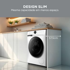 Lava e Seca Midea Slim HealthGuard Smart MF201D110WB/WK Branca com 14 Programas, Wi-Fi e Compatível com Alexa – 11kg