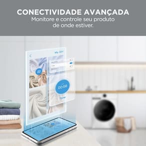Lava e Seca Midea Slim HealthGuard Smart MF201D110WB/WK Branca com 14 Programas, Wi-Fi e Compatível com Alexa – 11kg