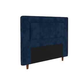 Cabeceira para Cama Box Solteiro Portobel Cintia com Revestimento em Suede - Azul - 1