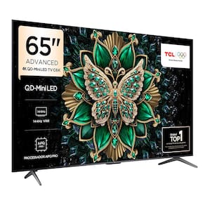 Smart TV 65” TCL C6K Premium 4K QD-Mini LED com Sistema Operacional Google TV, Dolby Vision IQ, Atmos, Subwoofer, HDR10+, 144Hz VRR e Comando de Voz