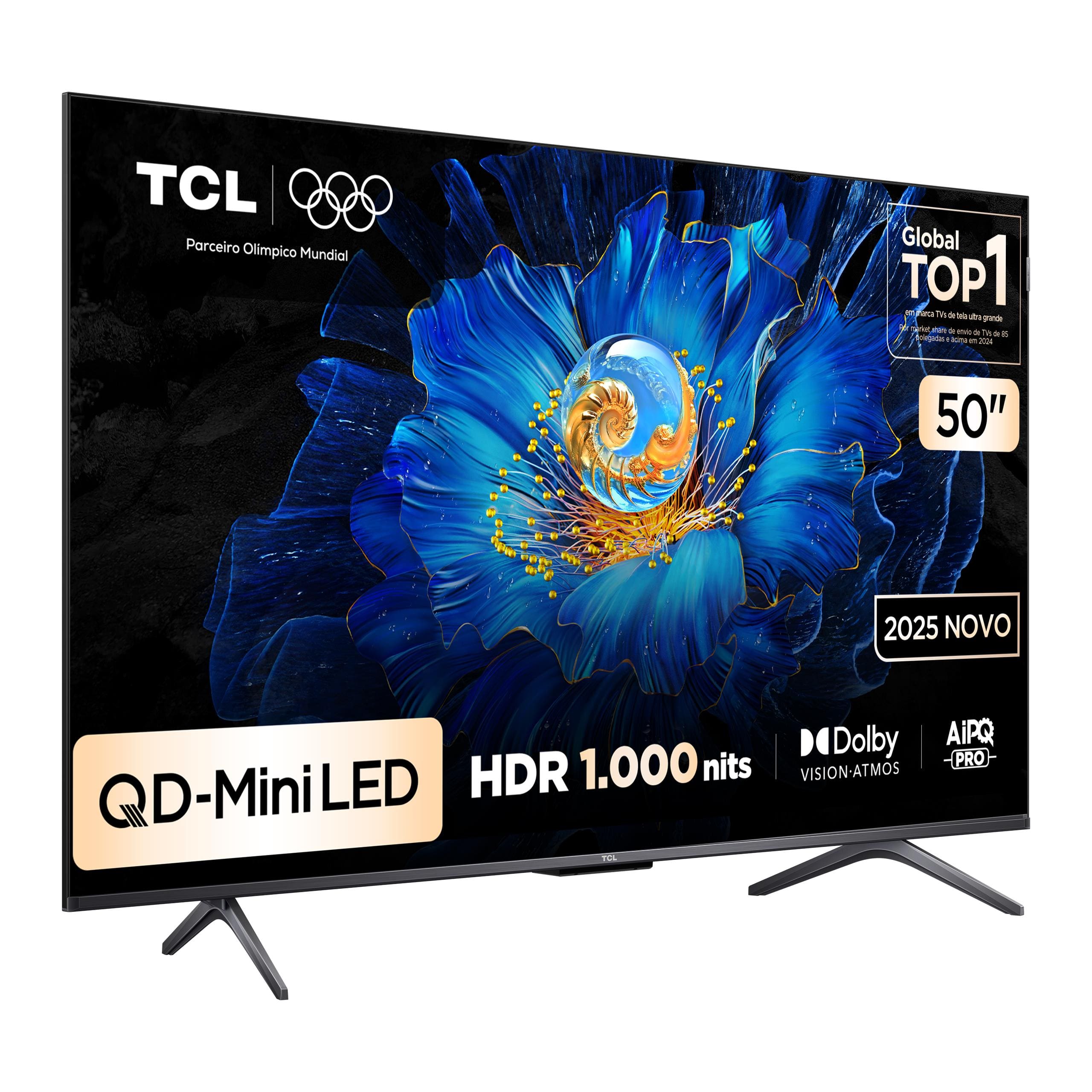 Smart TV TCL 50" 4K QD-Mini Led 50C6KS 60Hz com Sistema Operacional Google TV - 1