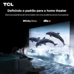Smart TV 50" TCL 50C6KS 4K QD-Mini Led 60Hz com Sistema Operacional Google TV