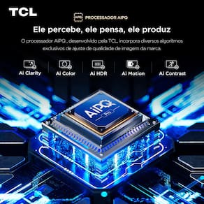 Smart TV 50" TCL 50C6KS 4K QD-Mini Led 60Hz com Sistema Operacional Google TV