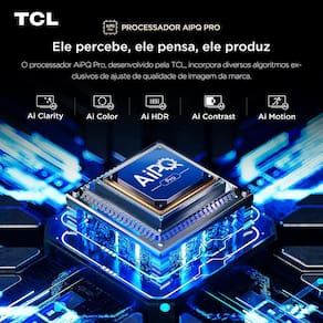 Smart TV 55” TCL C6K Premium 4K QD-Mini LED com Sistema Operacional Google TV, Dolby Vision IQ, Atmos, Subwoofer, HDR10+, 144Hz VRR e Comando de Voz