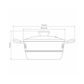 Caçarola Tramontina Sicília em Alumínio com Revestimento Interno e Externo Antiaderente Starflon Excellent 20cm - Avelã - 3