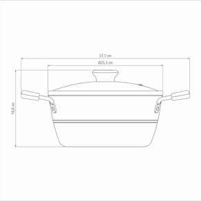 Caçarola Tramontina Sicília em Alumínio com Revestimento Interno e Externo Antiaderente Starflon Excellent 24cm - Vermelha - 2