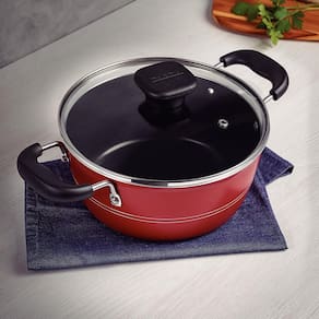 Caçarola Tramontina Sicília em Alumínio com Revestimento Interno e Externo Antiaderente Starflon Excellent 24cm - Vermelha - 1