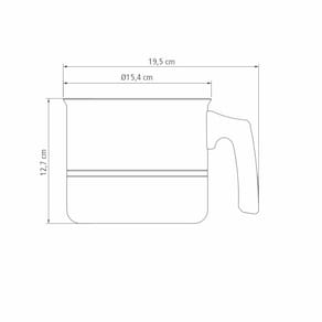Fervedor Tramontina Sicília em Alumínio com Revestimento Interno e Externo em Antiaderente Starflon Excellent Avelã - 1,9 L - 3