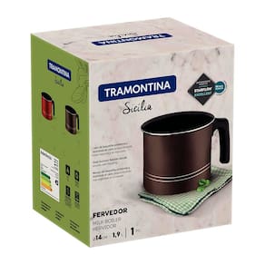 Fervedor Tramontina Sicília em Alumínio com Revestimento Interno e Externo em Antiaderente Starflon Excellent Avelã - 1,9 L - 1
