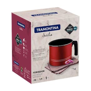 Fervedor Tramontina Sicília em Alumínio com Revestimento Interno e Externo em Antiaderente Starflon Excellent Vermelho - 1,9 L - 1