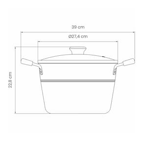 Caldeirão Tramontina Sicília em Alumínio com Revestimento Interno e Externo Antiaderente Starflon Excellent 26cm – Vermelho - 2