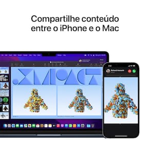 Apple MacBook Air de 13" (Meia-noite, Chip M2 com CPU 8 núcleos, GPU 8 núcleos e Neural Engine de 16 núcleos, Memória unificada 16 GB, SSD de 256 GB)