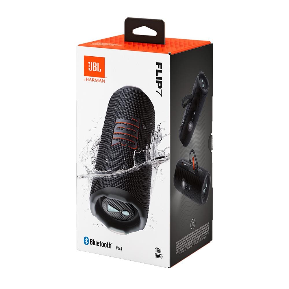 JBL FLIP 7 ブラック 充電器付き Caixa de Som JBL Flip 7 com Bluetooth e à Prova D`água, Potência