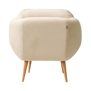 Poltrona Conlflex Celine Revestida em Tecido Veludo - Gelo - 3