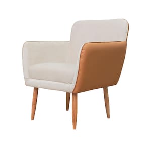 Poltrona Conlflex Bélgica com Apoio de Braço Revestida em Tecido Linho - 2