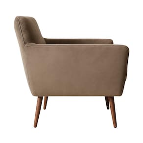 Poltrona Conlflex Lorena com Apoio de Braço e Revestida em Tecido Veludo - Cappucino - 2