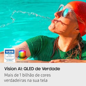 Smart TV QLED 65” 4K Samsung QN65Q7FAAGXZD, Vision AI, Processador com AI, Xbox Cloud Gaming, Controle por Gestos, Art Store, Alexa, Wi-Fi e Bluetooth