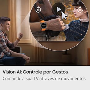 Smart TV QLED 75” 4K Samsung QN75Q7FAAGXZD, Vision AI, Processador com AI, Xbox Cloud Gaming, Controle por Gestos, Art Store, Alexa, Wi-Fi e Bluetooth
