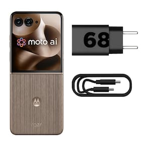 Smartphone Motorola Razr 60 Ultra 5G Madeira 1TB, 16GB RAM + 16GB Ram Boost, Tela Dobrável 7.0" pOLED e Externa 4", Câmera Traseira 50MP e IP48