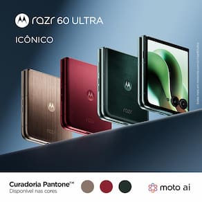 Smartphone Motorola Razr 60 Ultra 5G Madeira 1TB, 16GB RAM + 16GB Ram Boost, Tela Dobrável 7.0" pOLED e Externa 4", Câmera Traseira 50MP e IP48