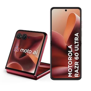 Smartphone Motorola Razr 60 Ultra 5G Vermelho 1TB, 16GB RAM + 16GB Ram Boost, Tela Dobrável 7.0" pOLED e Externa 4", Câmera Traseira 50MP e IP48