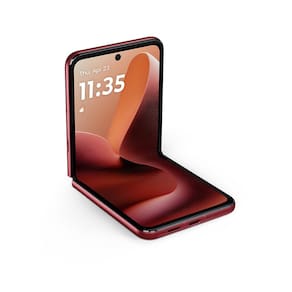 Smartphone Motorola Razr 60 Ultra 5G Vermelho 1TB, 16GB RAM + 16GB Ram Boost, Tela Dobrável 7.0" pOLED e Externa 4", Câmera Traseira 50MP e IP48