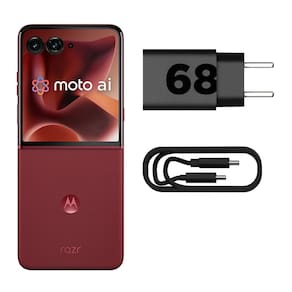 Smartphone Motorola Razr 60 Ultra 5G Vermelho 1TB, 16GB RAM + 16GB Ram Boost, Tela Dobrável 7.0" pOLED e Externa 4", Câmera Traseira 50MP e IP48