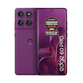 Smartphone Motorola Edge 60 Pro 6.7” 256GB 5G 120Hz pOLED Câmera 50MP Sony LYTIA 700C Violeta - 1