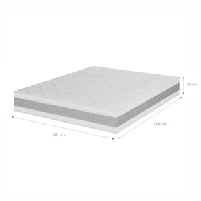Colchão Queen Size Molas Ensacadas Umaflex Loreto A26 - 3