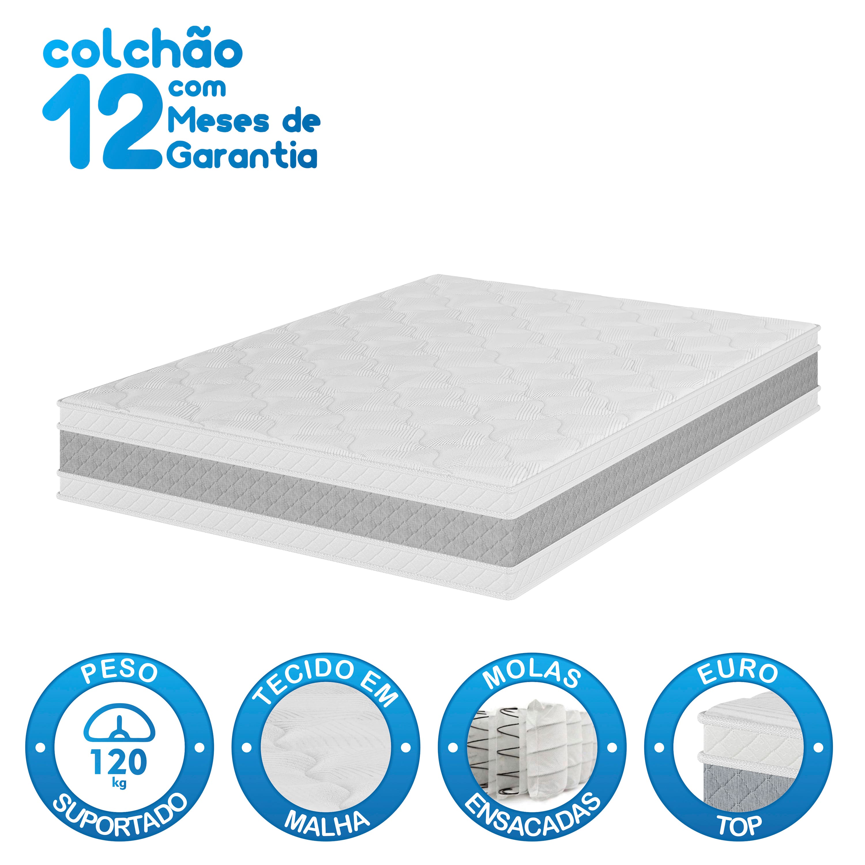 Colchão Casal Molas Ensacadas Umaflex Loreto A26 - 2