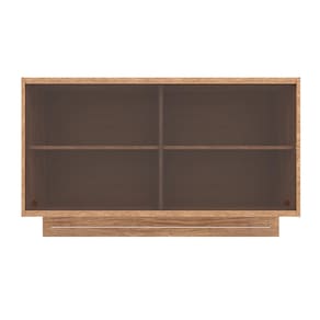 Armário Aéreo Bartira Amazonita com 2 Portas de Vidro, 2 Prateleiras e 120cm de largura - Damasco - 1