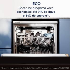 Lava-Louças Electrolux LS14E 14 Serviços Lava e Seca Inox