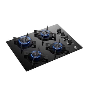 Cooktop 4 Bocas Electrolux KE4GR Efficient Mesa de Vidro Grade de Aço Fosco Bivolt