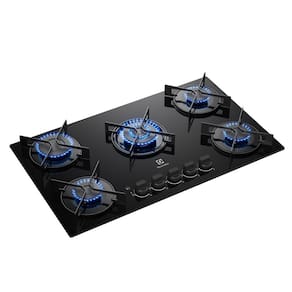 Cooktop 5 Bocas Electrolux KE5GT Chama Tripla Mesa de Vidro Grade de Aço Fosco Bivolt - 1