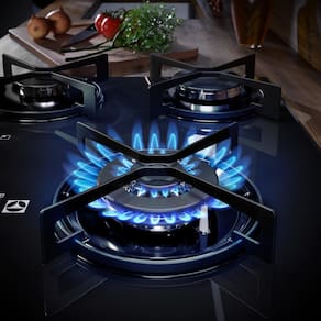 Cooktop 5 Bocas Electrolux KE5GT Chama Tripla Mesa de Vidro Grade de Aço Fosco Bivolt - 3