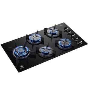 Cooktop 5 Bocas Electrolux KE5GW Efficient Mesa de Vidro Grade de Aço Fosco Bivolt - 1
