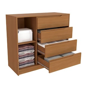 Cômoda Kappesberg Ibiza com 1 Porta, 4 Gavetas e 105cm de largura - Canela - 2