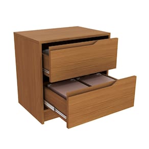 Mesa de Cabeceira Kappesberg Ibiza com 2 Gavetas e 53,7cm de largura - Canela - 2