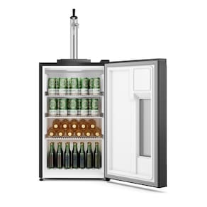 Cervejeira Home Bar Electrolux EB10C Frost Free 100L com Torre de Chopp Porta de Vidro Preta - 220V - 3