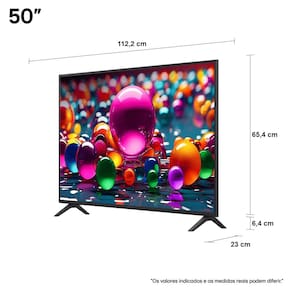 Smart TV 4K 50" LG Ultra HD 50UA8550PSA com Processador a7 Gen8 AI, Otimizador de Jogos, Wi-Fi, Bluetooth, webOS 25 e Controle Smart Magic