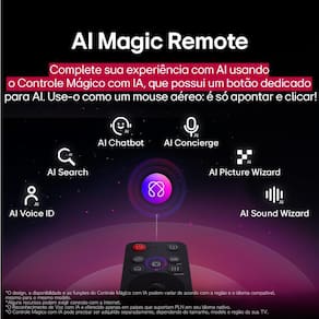 Smart TV 4K 50" LG Ultra HD 50UA8550PSA com Processador a7 Gen8 AI, Otimizador de Jogos, Wi-Fi, Bluetooth, webOS 25 e Controle Smart Magic