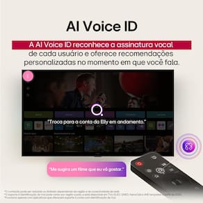 Smart TV 4K 50" LG Ultra HD 50UA8550PSA com Processador a7 Gen8 AI, Otimizador de Jogos, Wi-Fi, Bluetooth, webOS 25 e Controle Smart Magic