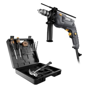 Parafusadeira e Furadeira de Impacto 3/8" (10mm) Wap 700K10 com Acessórios - 110V - 1