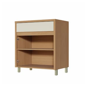 Balcão Nesher Condessa com 2 Portas, 1 Gaveta e 1 Prateleira - 80cm de largura - Carvalho/Greige - 1